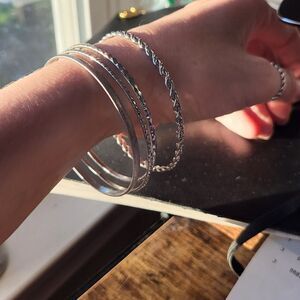 Vintage set of 4 Bangle Bracelets